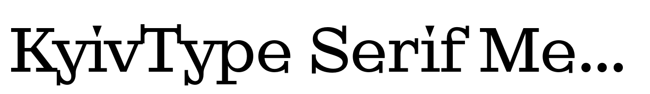 KyivType Serif Medium2